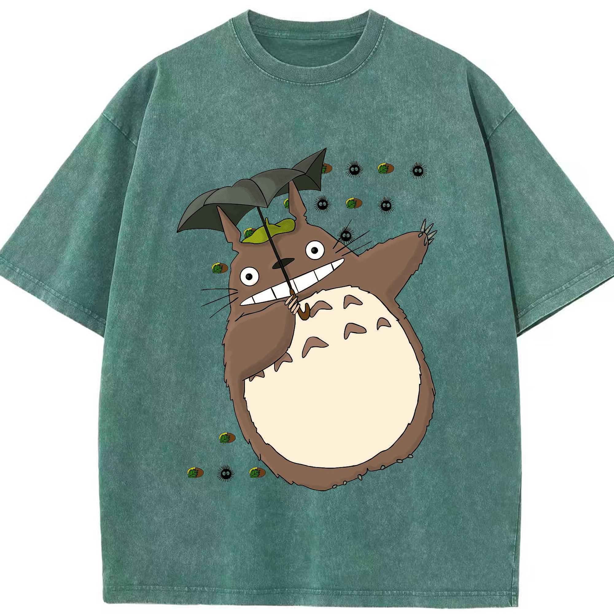 （画像用） となりのトトロ 草壁メイ 草壁サツキ My Neighbor Totoro Satsuki Kusakabe Mei Kusakabe 綿100% ヴィンテージ風 半袖Tシャツ（フロントプリント）